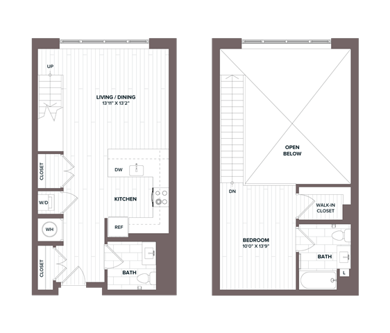 floorplan image of apartment 613